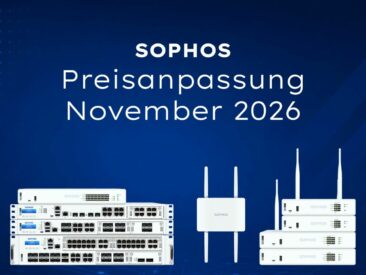 Sophos Preiserhöhung zum 1. November 2026: Firewalls24 informiert über Änderungen bei XGS, AP6 und Email