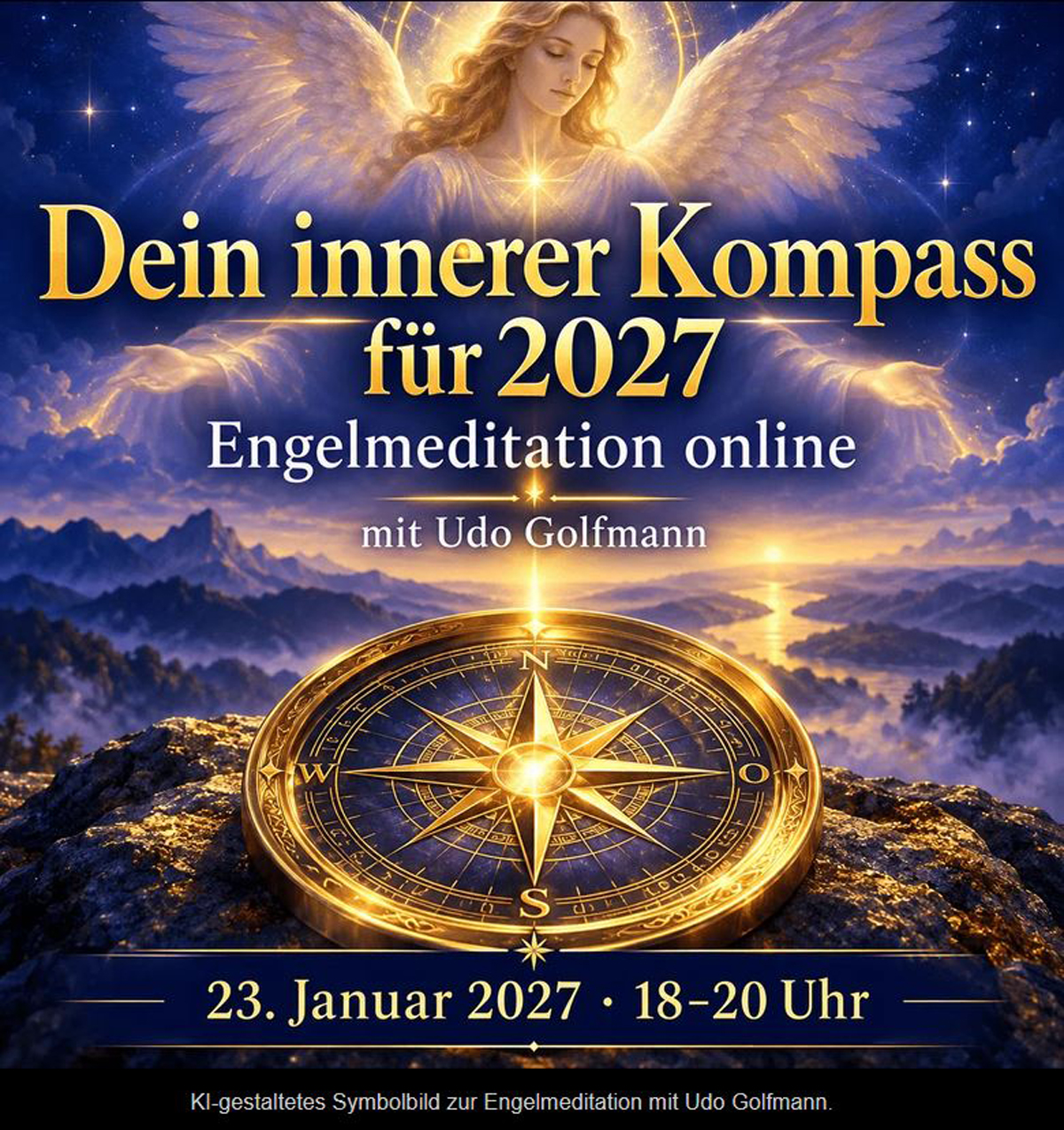 Udo Golfmann lädt zur Online-Engelmeditation für 2027 ein
