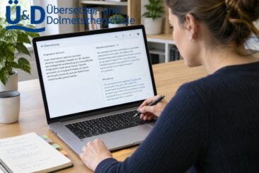 Übersetzen lernen im KI-Zeitalter? Übersetzer- u. Dolmetscherschule informiert am 15.10.: Online-Ausbildung