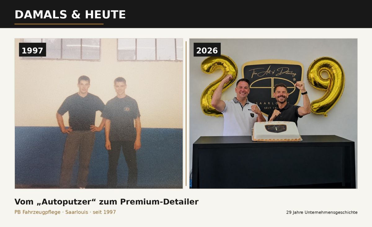 Vom „Autoputzer“ zum Premium-Detailer: 29 Jahre PB Fahrzeugpflege