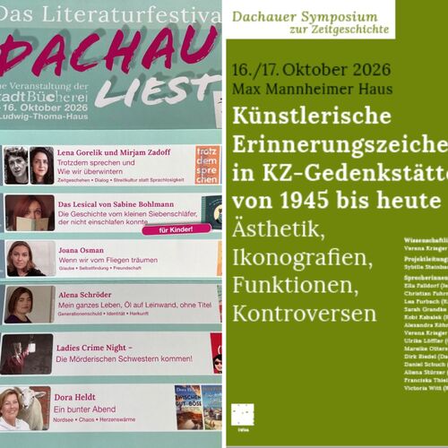 Von Literatur bis Zeitgeschichte: Dachau lädt zum Lesen, Zuhören und Diskutieren