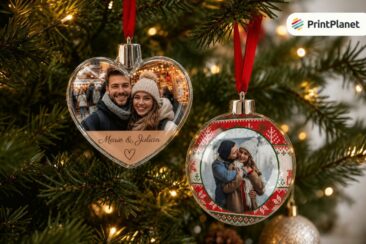 Weihnachtskugel mit Foto: Persönliche Erinnerungen für den Weihnachtsbaum